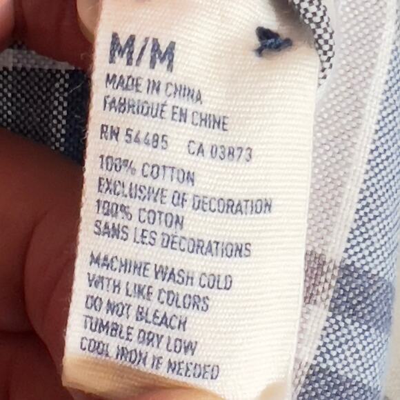 American Eagle Outfitters Button Up Shirt Men Med Vintage Fit Pearl Snap Buttons - Picture 6 of 15